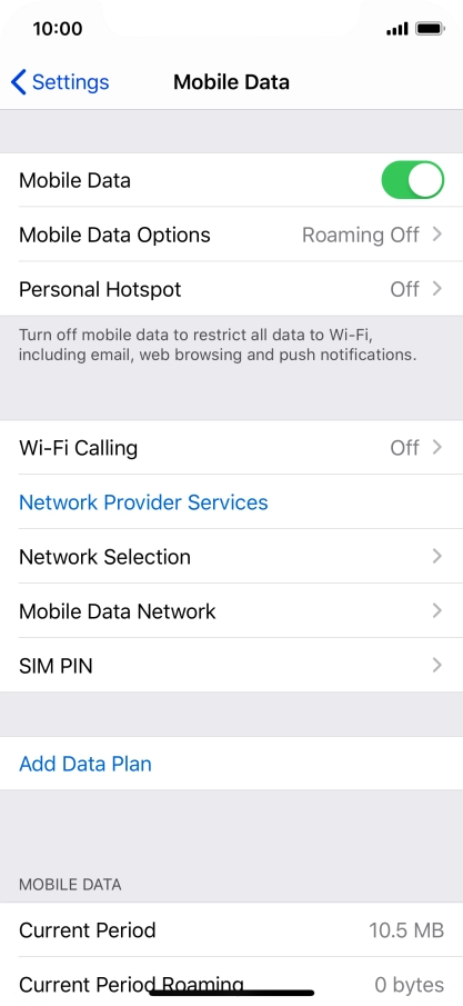 Press Network Selection.