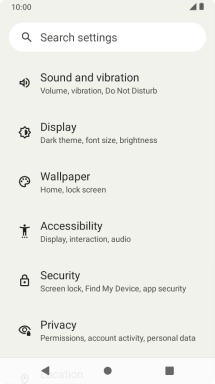 Press Sound and vibration.