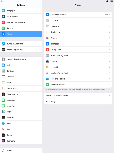 Press Location Services. Press Location Services.