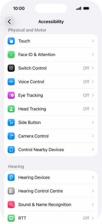 Press the required category below 