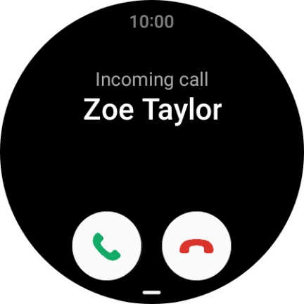 Press the accept call icon and slide your finger upwards to answer the call.