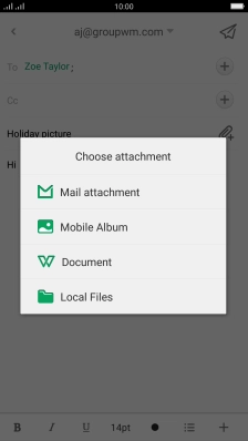 Press Local Files and go to the required folder.