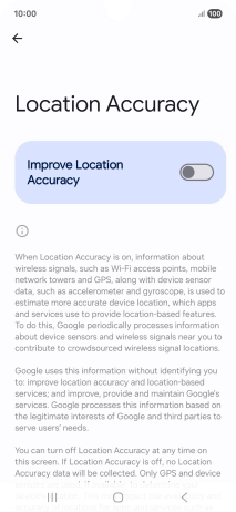 If you press the indicator next to 