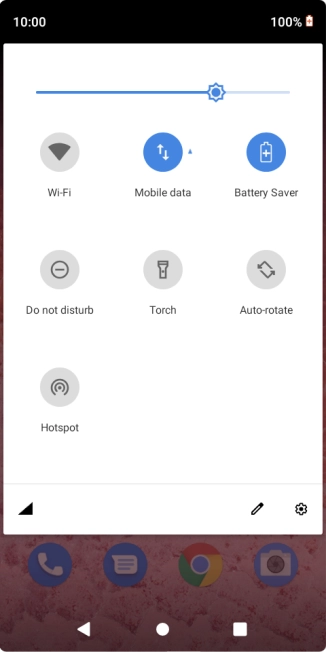 Press the Home key to return to the home screen.