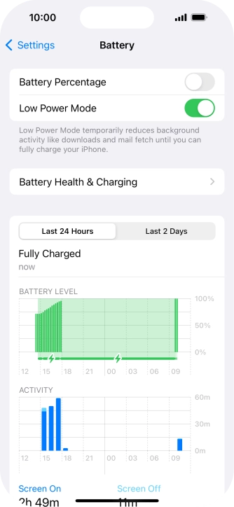 Slide your finger upwards starting from the bottom of the screen to return to the home screen.