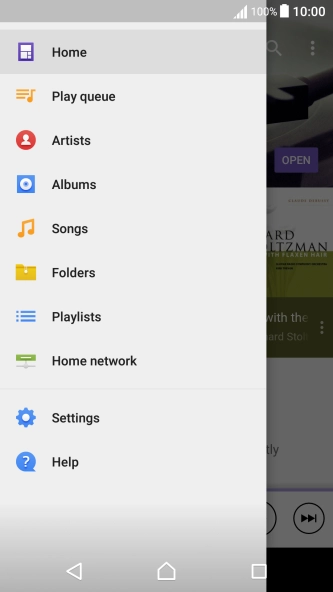 Press the required category and go to the required audio file.