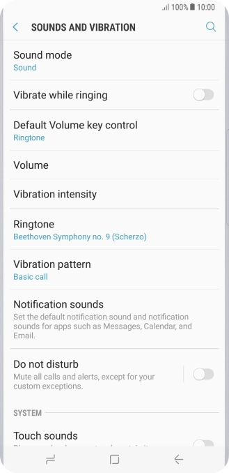 Press the Home key to return to the home screen.