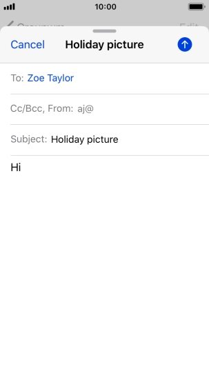 Press and hold the text input field until a pop-up menu is displayed.