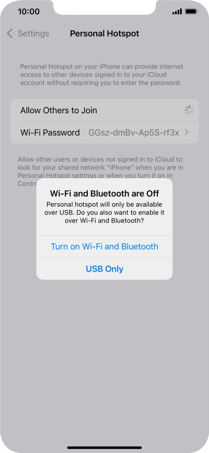 If Wi-Fi is turned off, press Turn on Wi-Fi and Bluetooth.