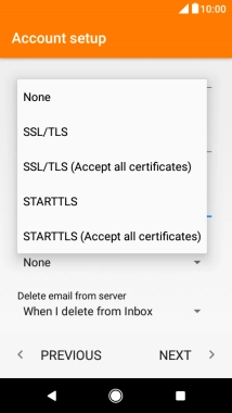 Press None to turn off the function.