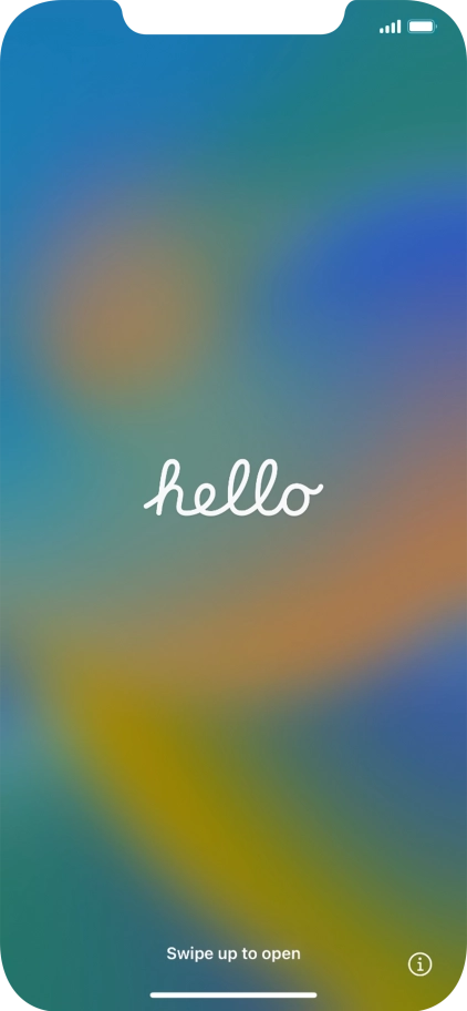 Slide your finger upwards starting from the bottom of the screen.