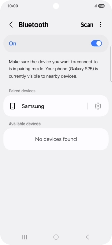 Press the Home key to return to the home screen.