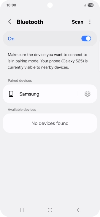 Press the Home key to return to the home screen.