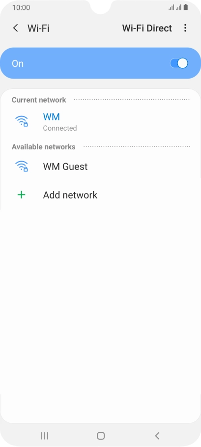 Press the Home key to return to the home screen.