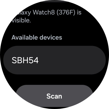 Press the required device. Press the required device.