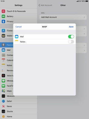 Press Save. Your email account has now been set up. To select more settings for incoming and outgoing server, proceed with the following steps.