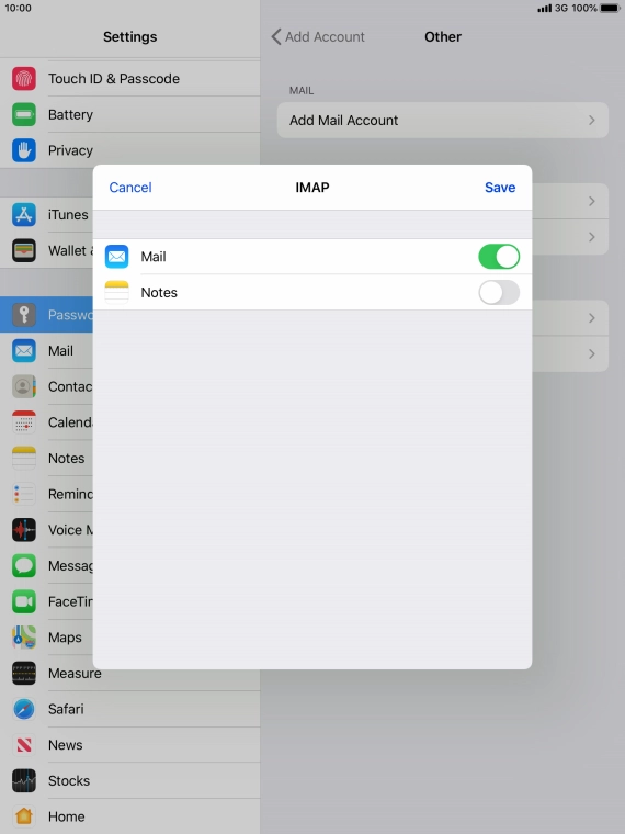Press Save. Your email account has now been set up. To select more settings for incoming and outgoing server, proceed with the following steps.
