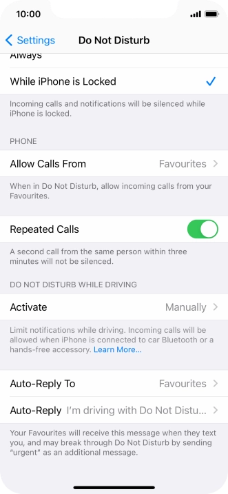 Press Auto-Reply To.