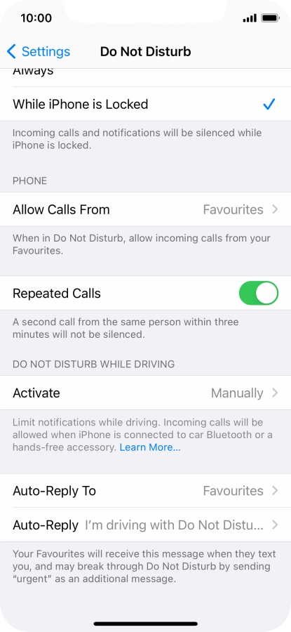 Press Auto-Reply To.