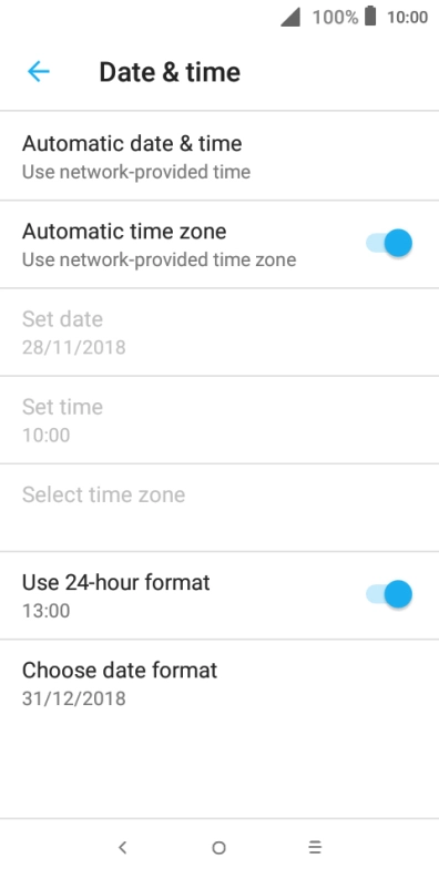 Press the Home key to return to the home screen.