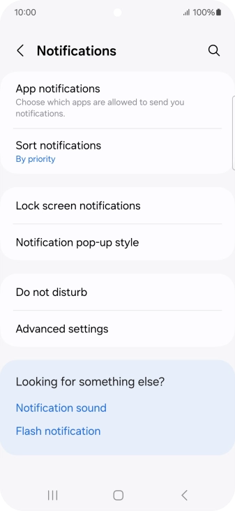 Press App notifications.