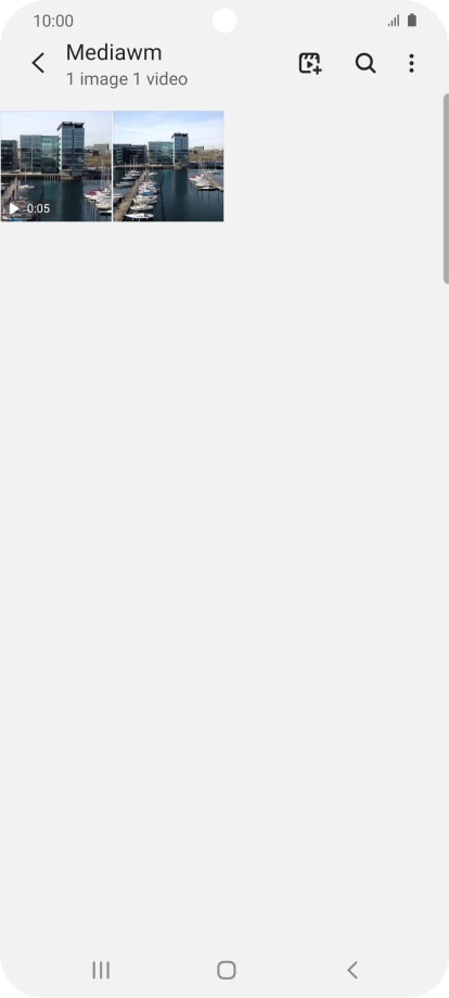 Press and hold any picture or video clip.