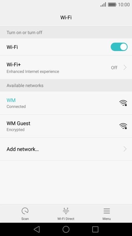 Press the Home key to return to the home screen.