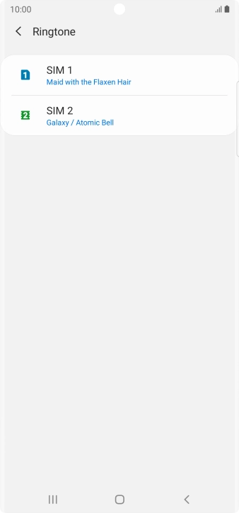 Press the Home key to return to the home screen.
