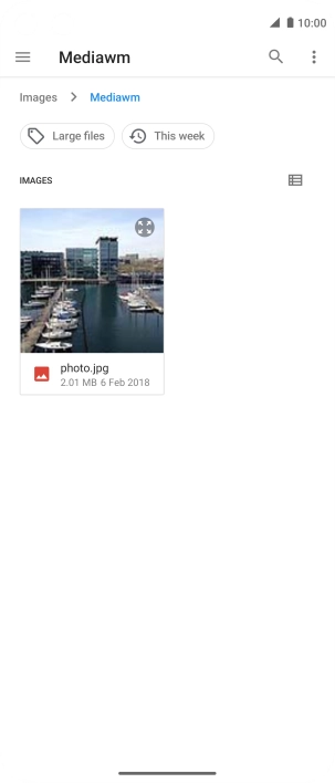 Press the required file.