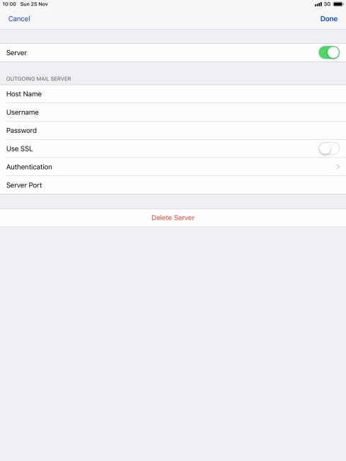 Press Authentication.