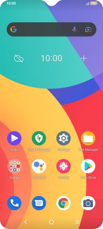 Press the Home key to return to the home screen.