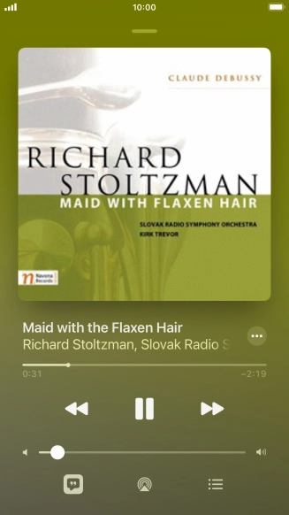 Press arrow right to go to the next audio file.