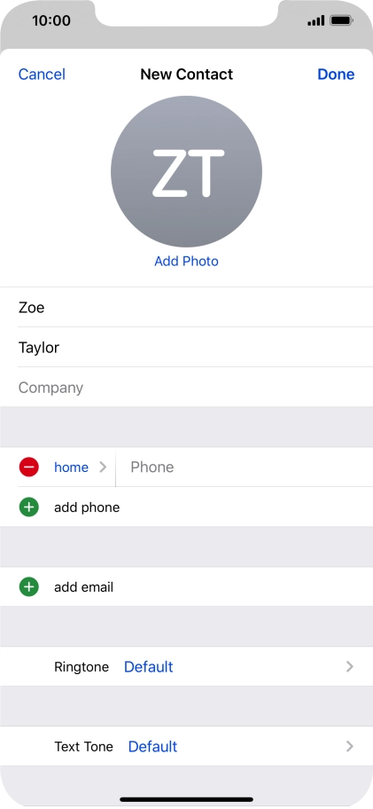 Press Phone and key in the required phone number.