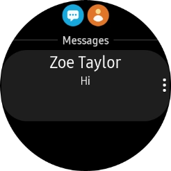 Press the required text message to read it.