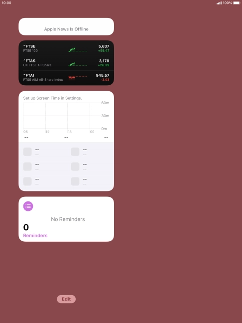 Press and hold the required Widget Stack.