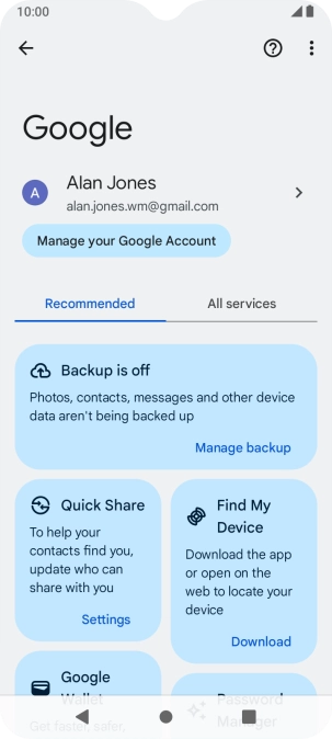 Press Find My Device.