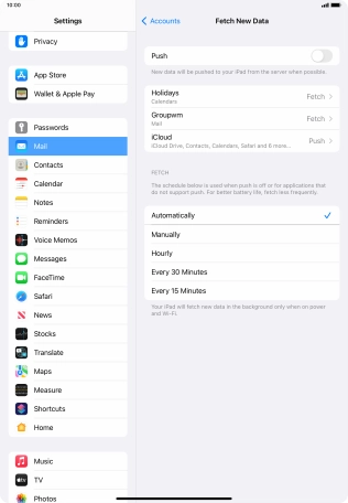 Press the indicator next to Press the indicator next to
