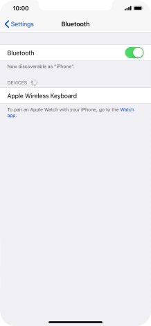 Press the required Bluetooth device and follow the instructions on the screen to pair the device with your phone.