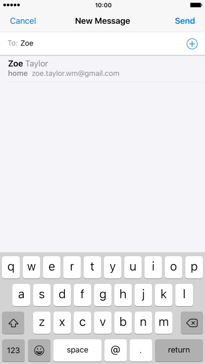 Press the required contact.