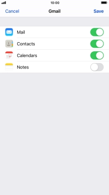 If this screen is displayed, you email account has been recognised and set up automatically. Follow the instructions on the screen to key in more information and finish setting up your phone.