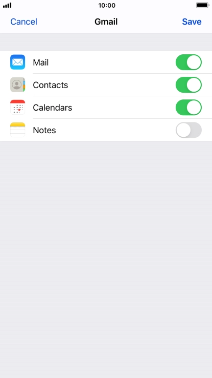 If this screen is displayed, you email account has been recognised and set up automatically. Follow the instructions on the screen to key in more information and finish setting up your phone.