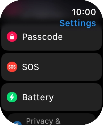 Press SOS. Press SOS.