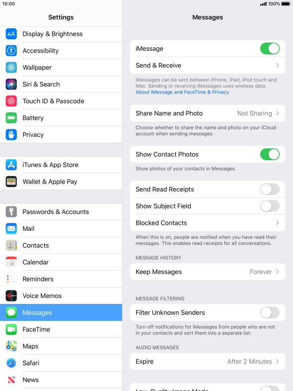 Press the Home key to return to the home screen.