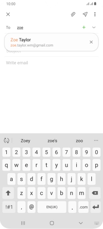 Press the required contact.