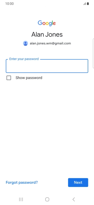 Press the field below 