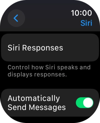 Press Siri Responses.