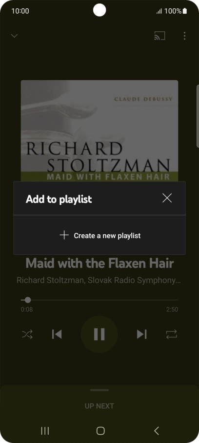 Press Create a new playlist.