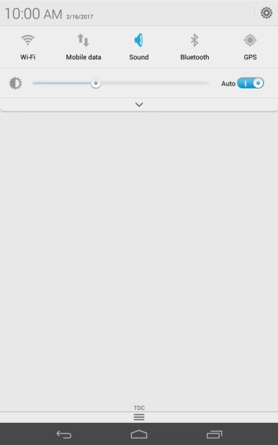 Press the settings icon.