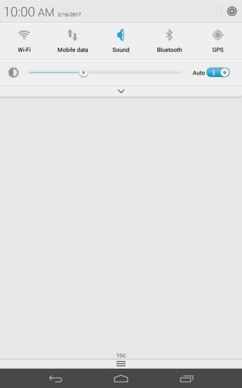 Press the settings icon.