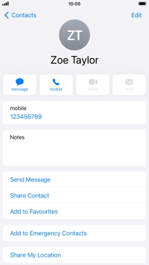 Press the Home key to return to the home screen.